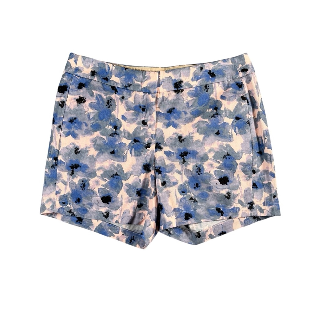 J.Crew Factory NWT Women's‎ Pink/Blue Floral 5" Printed Chino Shorts Size 2